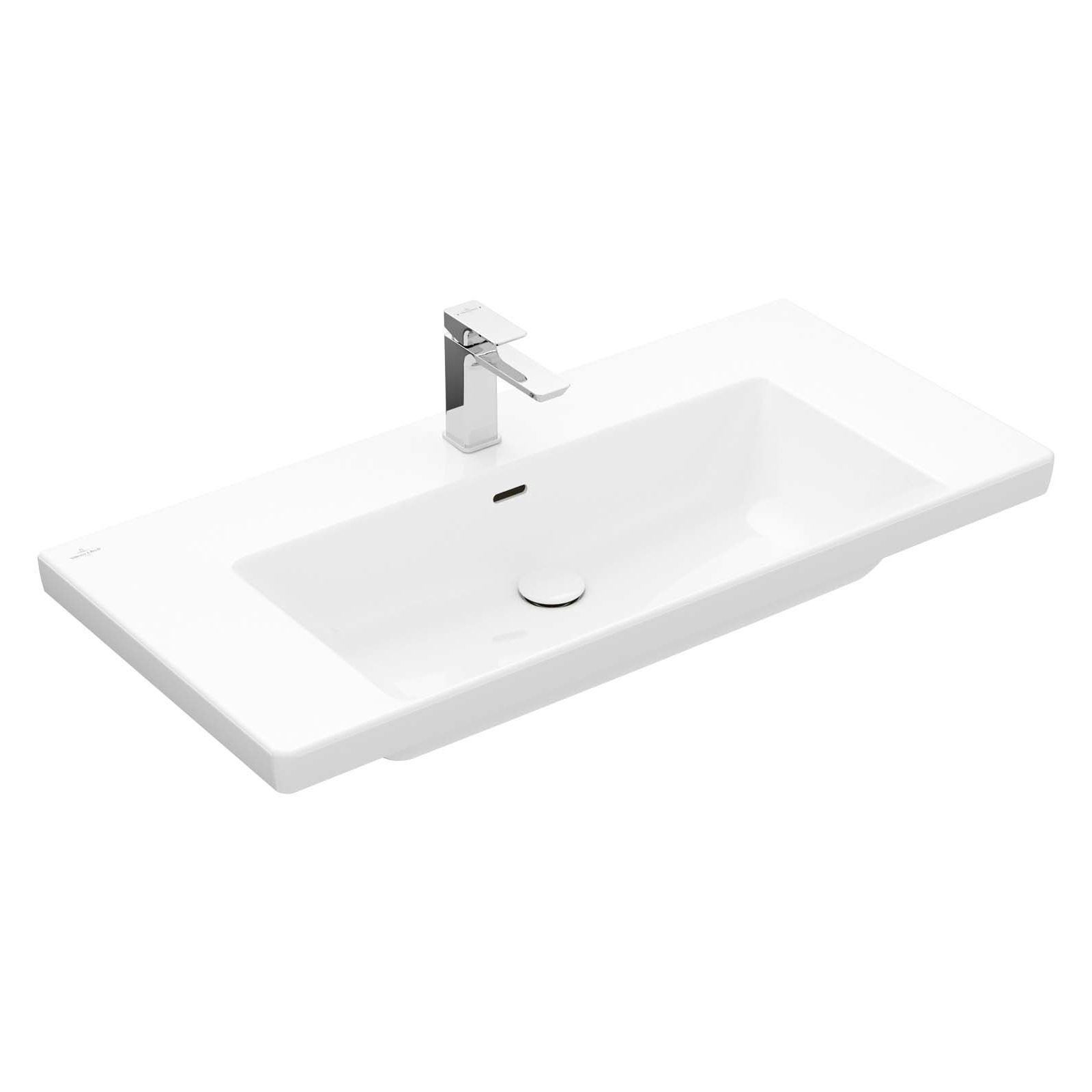 

Умывальник на тумбу 100см VILLEROY & BOCH SUBWAY 3.0 4А70А501 белый (83799)
