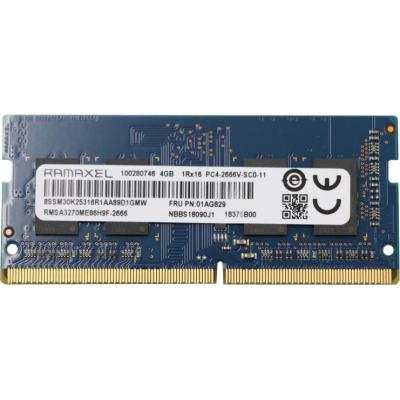 

Модуль памяти для ноутбука SoDIMM DDR4 4GB 2666 MHz Ramaxel (01AG829)