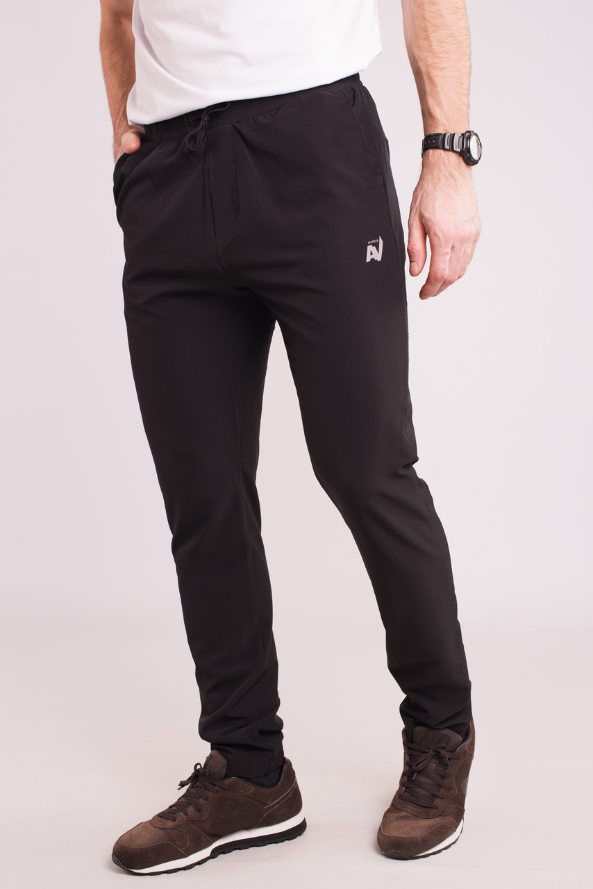

Брюки спортивные без подкладки Avecs Black черные 70373-AV /52, Брюки спортивные без подкладки Avecs Black черные 70373-AV XL/52
