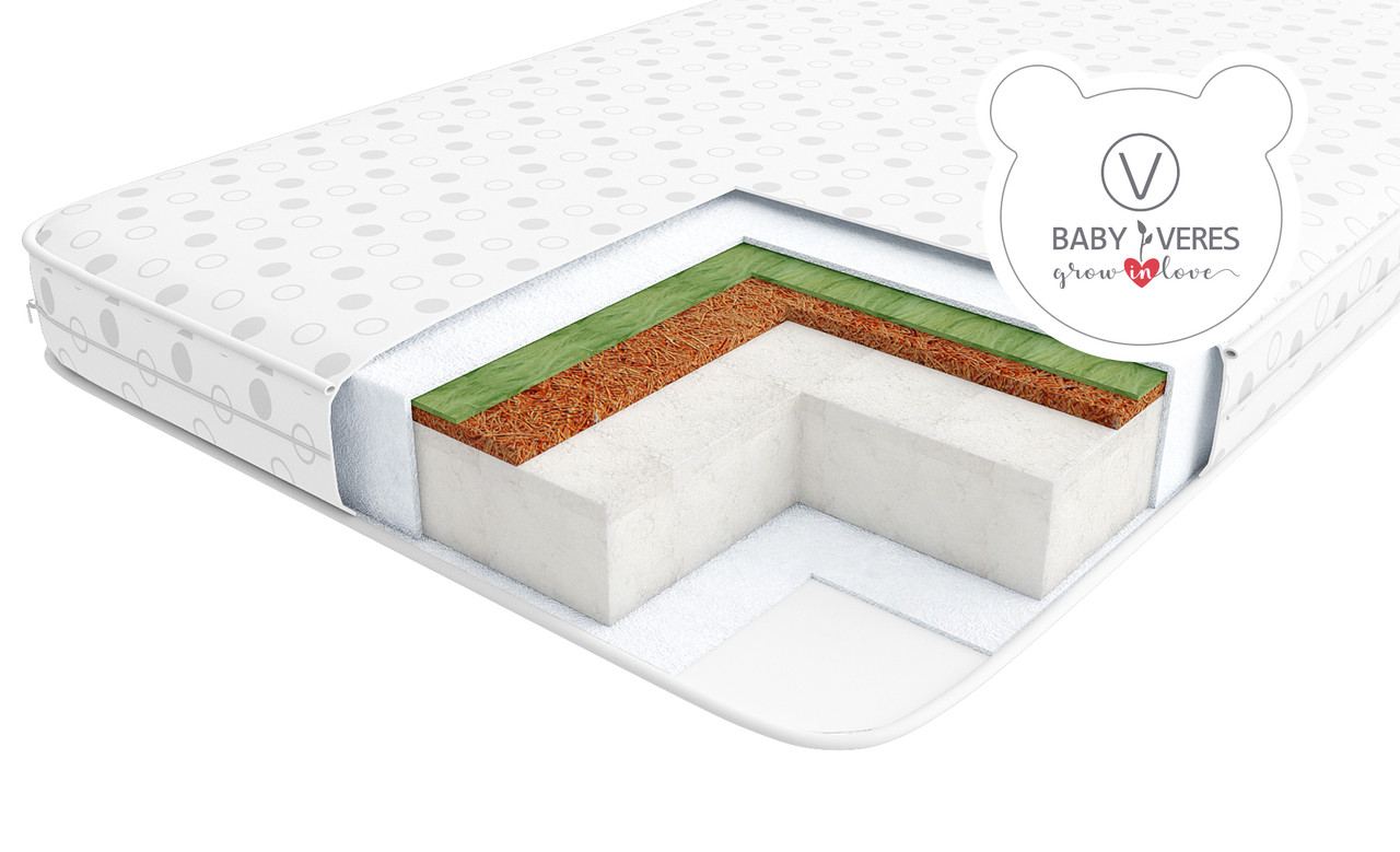 

Матрас для новорожденных Baby Veres HOLLOWFIBER LUX 120х60х12 см