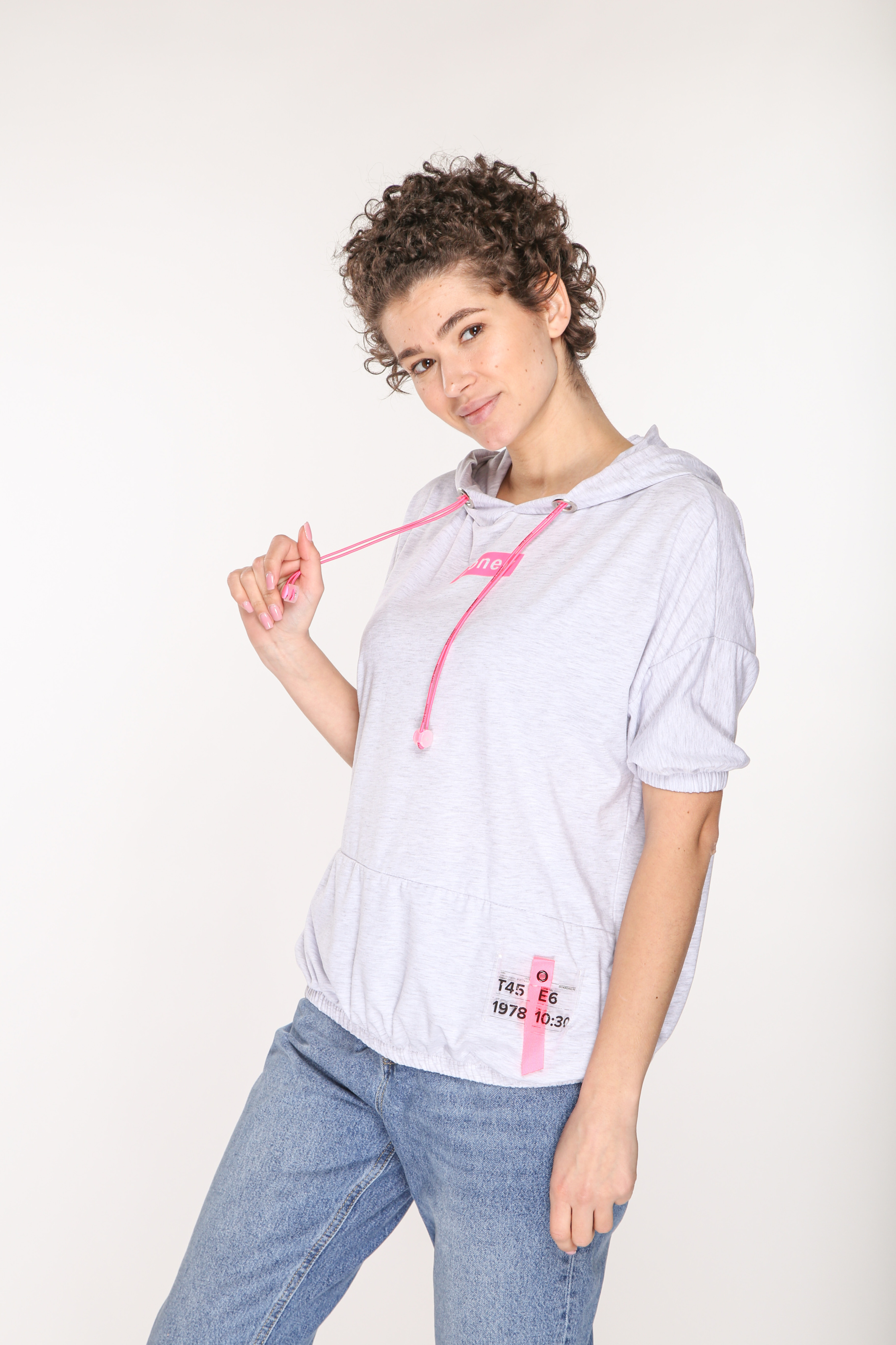 

Футболка PAKKOO 7683 One Size Сірий