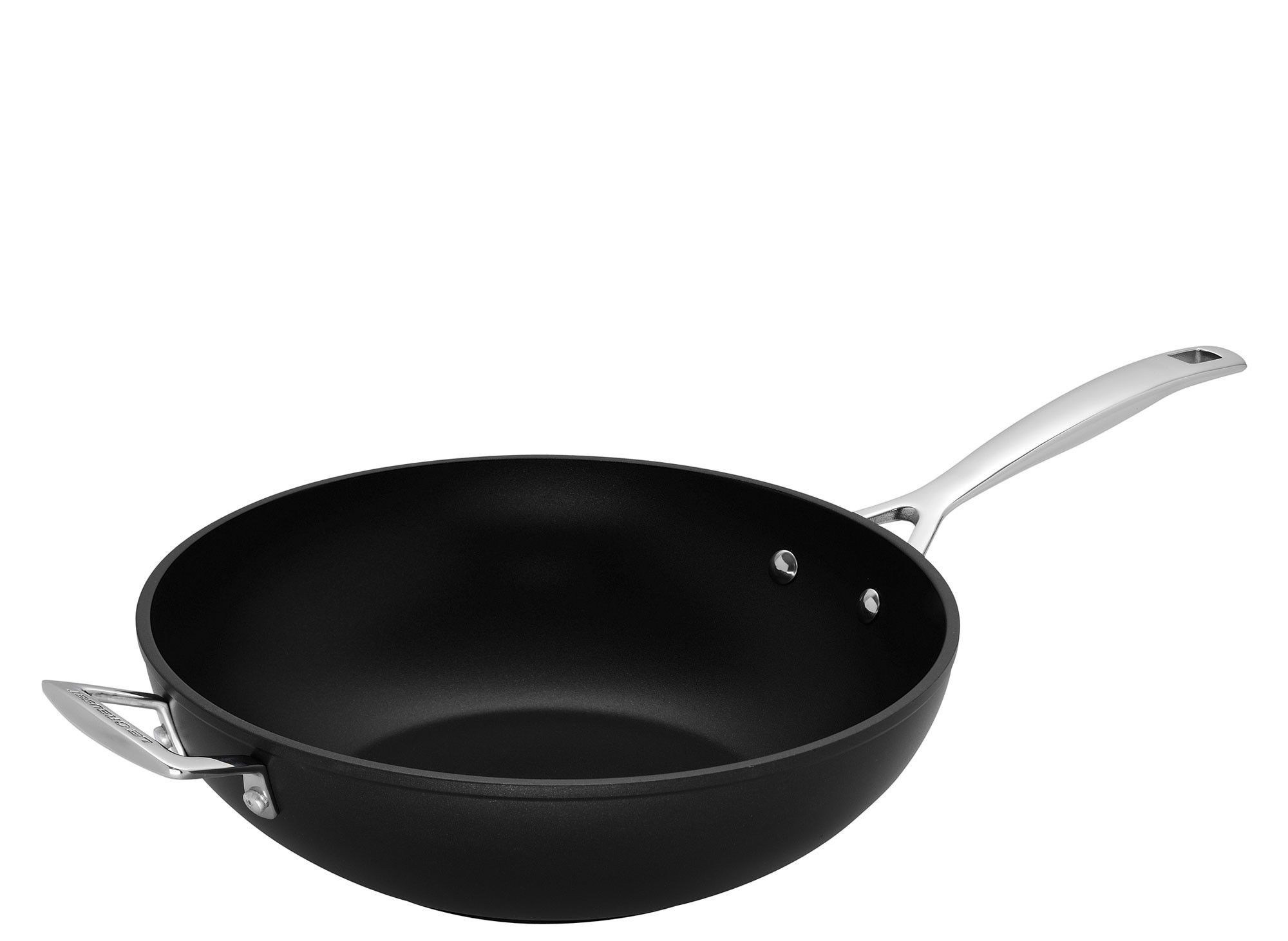

Сковорода Вок Le Creuset алюминиевая с антипригарным покрытием высокая с толстым дном 3,4 л 26 см Черная