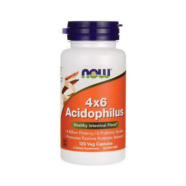 

Комплекс ацидофильных бактерий Now Foods 4x6 Acidophilus (120 veg caps)