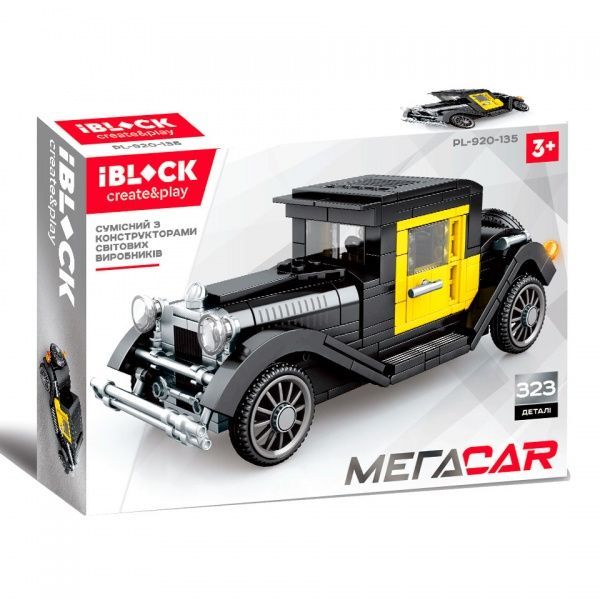 

Конструктор МЕГАCAR PL-920-135 4 вида мікс 323 дет від 3-х років (2020080000064)
