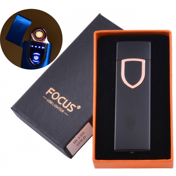 

USB зажигалка в подарочной коробке Focus (Спираль накаливания) HL-135 Black