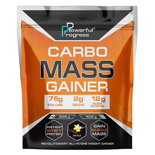 

Высокоуглеводный гейнер Powerful Progress Сarbo Mass Gainer 2 кг Ваниль
