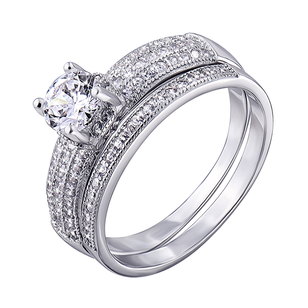

Серебряное кольцо с цирконием 000139902 19 размера