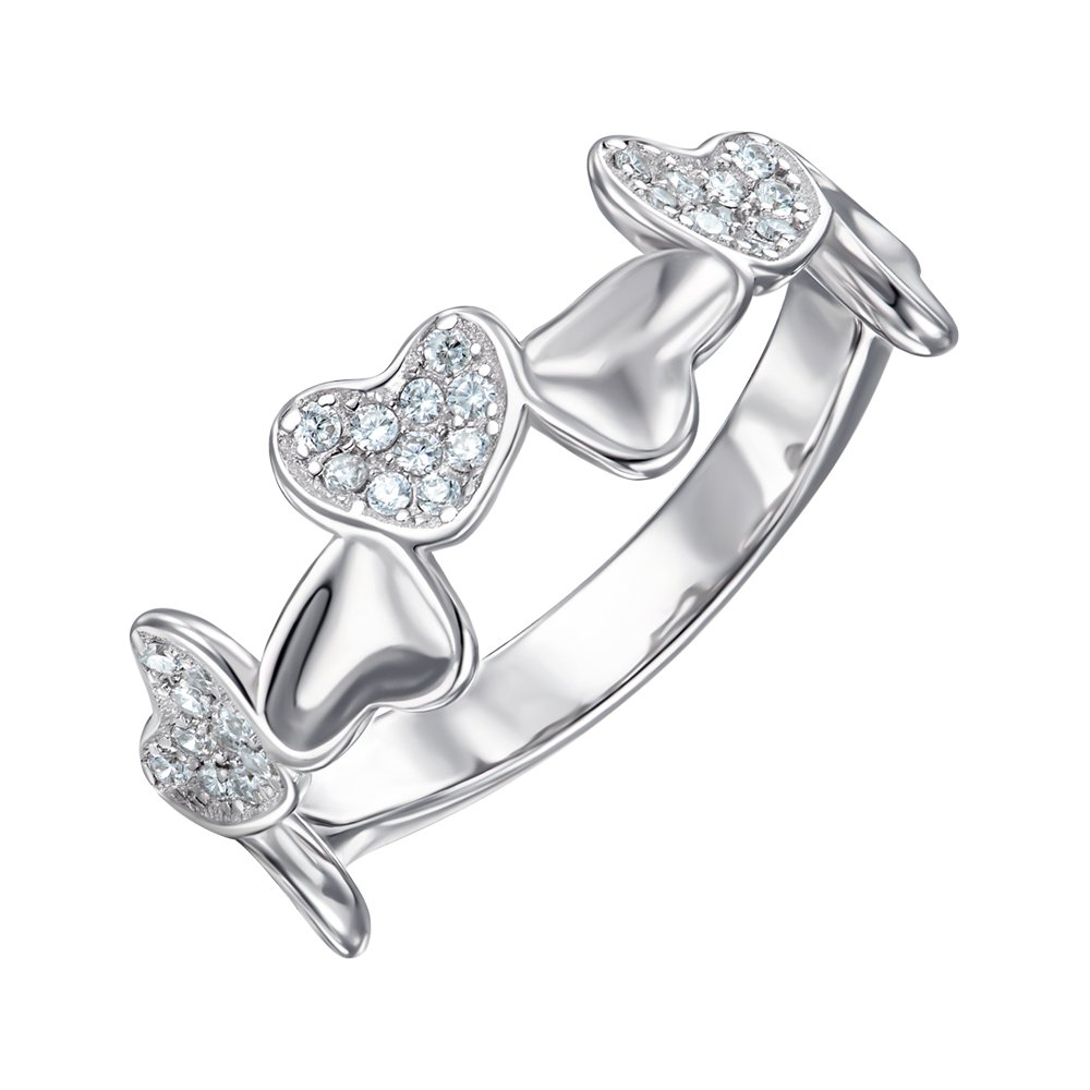 

Кольцо из серебра с фианитами 000151542 16.5 размера
