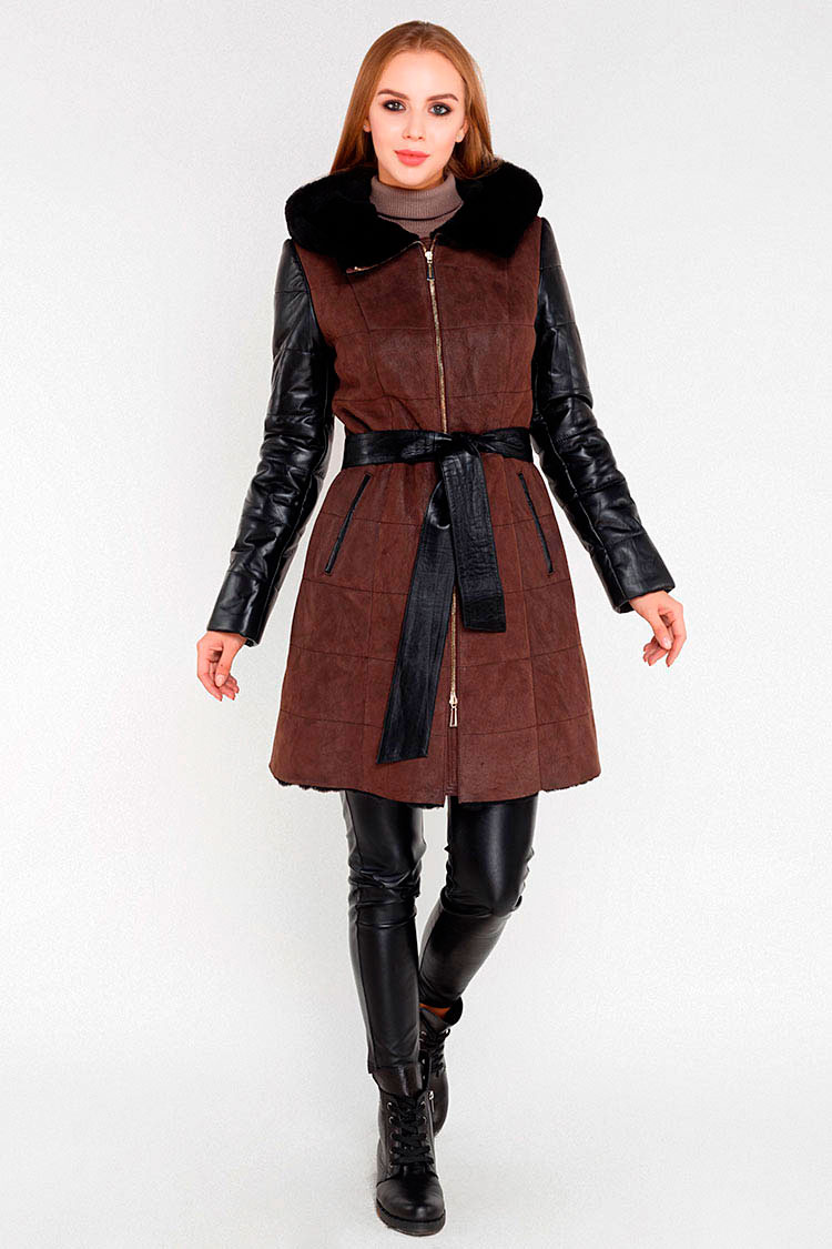 

Дубленка Ricca donna Rc-014 3XL Коричневая 46050008