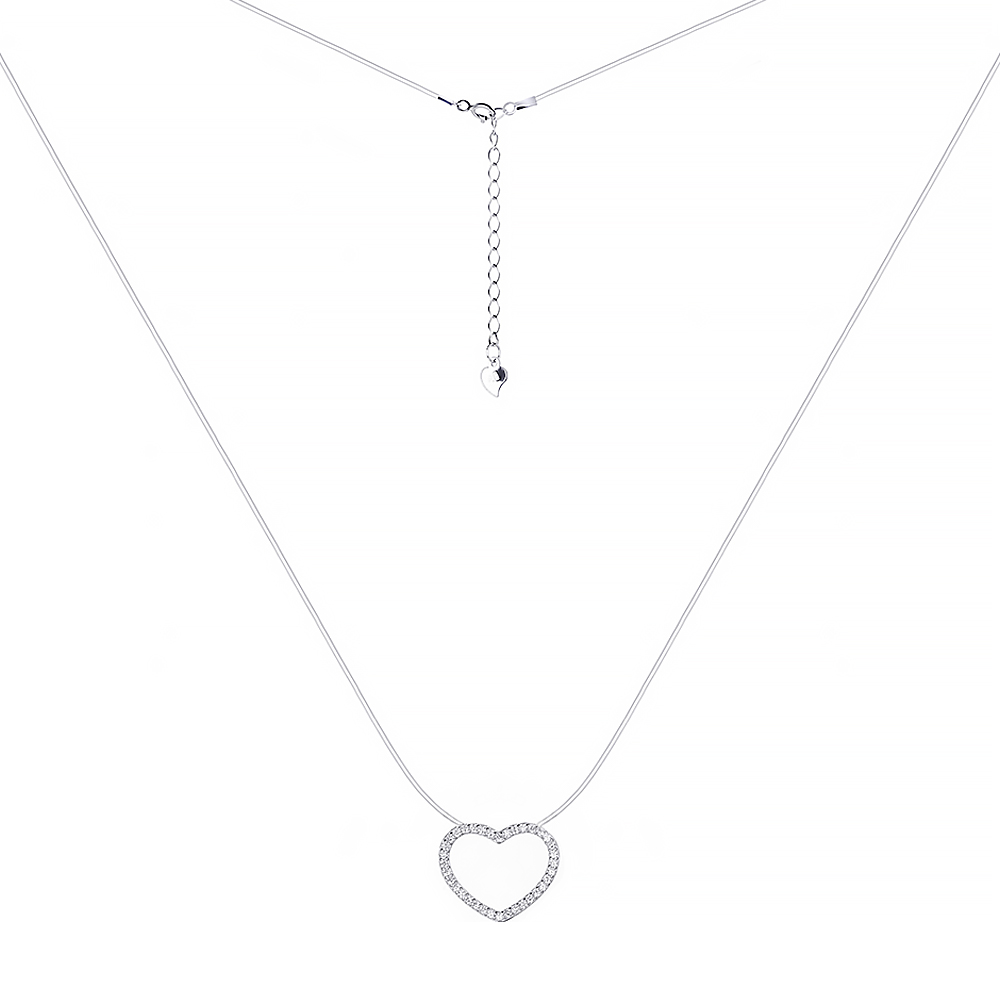 

Серебряное колье с фианитами 000087901 40 размера