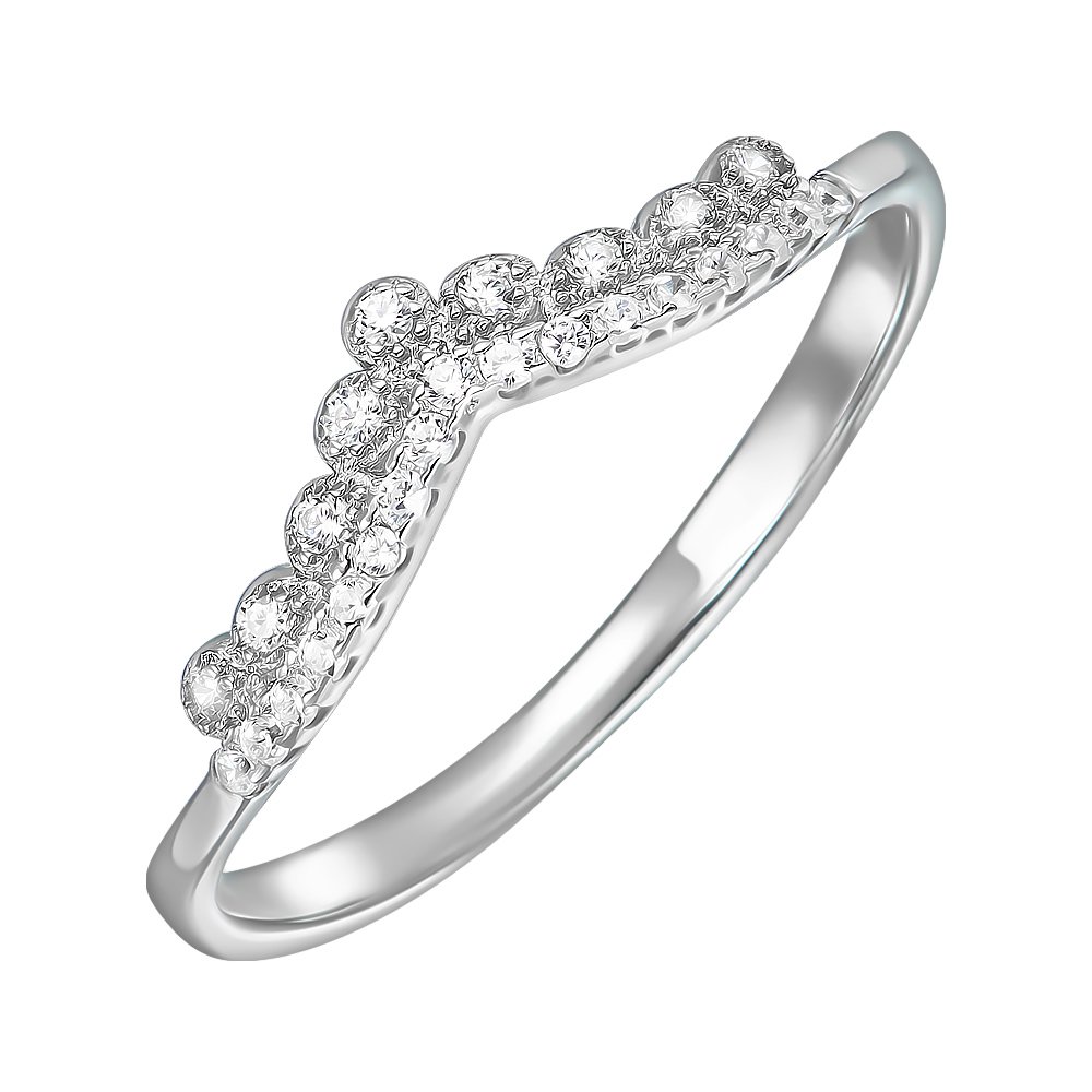 

Серебряное кольцо с фианитами 000151665 16 размера
