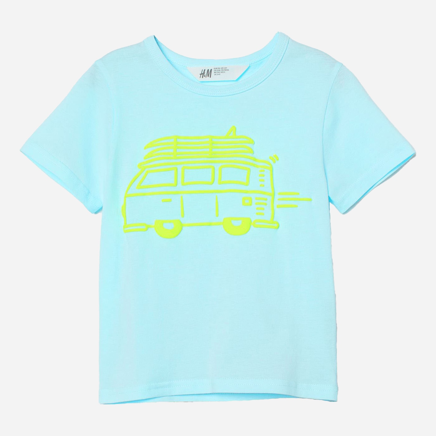 

Футболка H&M 202-85845612 110 см Голубой/Принт