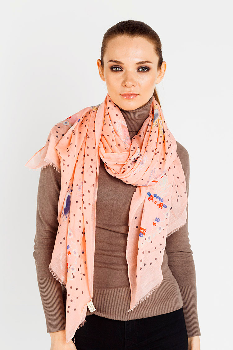 

Шарф Mdk lux A 230319/1 Персиковый 111080000