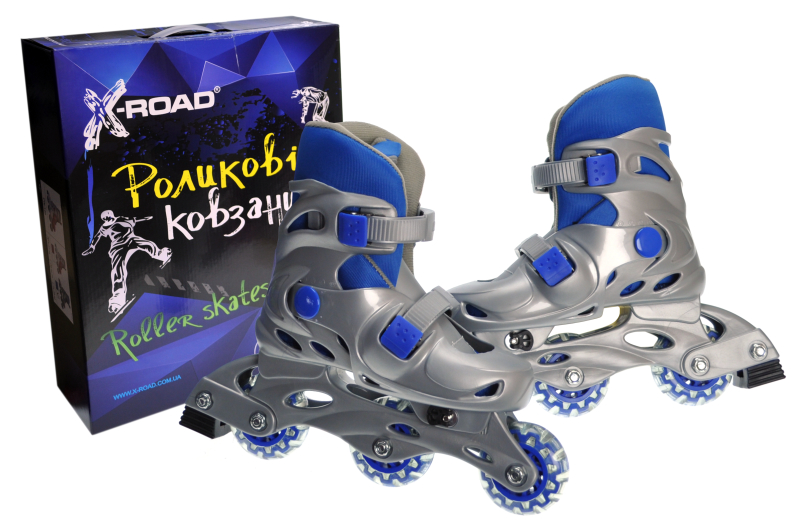 

Ролики X-ROAD розсувні сині, розмір S (31-34) 44*36*11,5см PW120/S