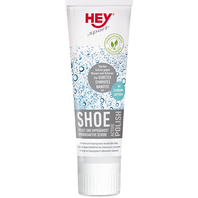 

Пропитка для изделий из кожи с мембраной Hey-Sport Active Polish, черный, 75 мл
