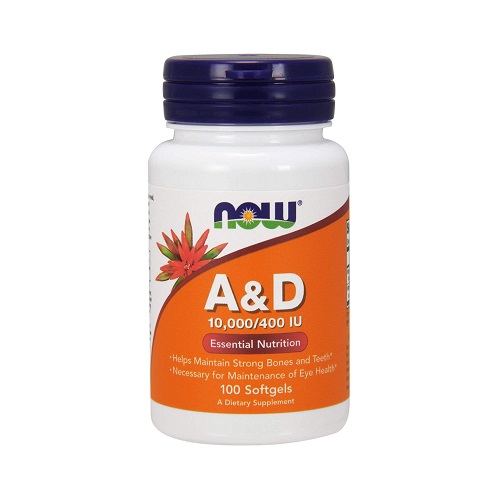 

Вітамін D NOW Vitamin A & D 10 000/400 IU, 100 капс.