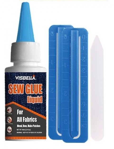 

Текстильный клей для одежды Visbella Sew Glue Liquid 60ml, Белый