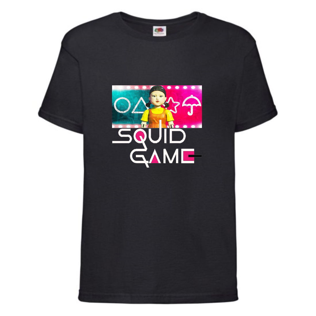 

Футболка детская Игра в Кальмара 0015 (Squid game) черная (SQD-0015 blc) 116 см