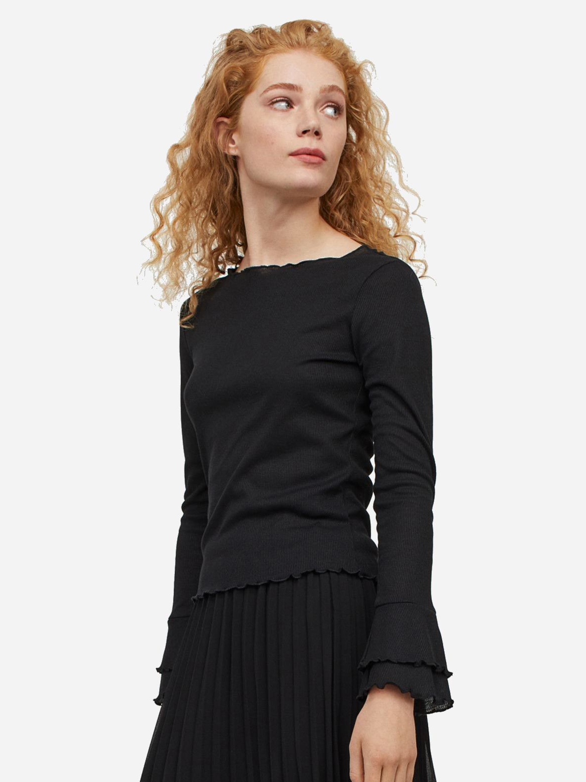 

Блузка H&M 0695457-0  Черная, Блузка H&M 0695457-0 S Черная
