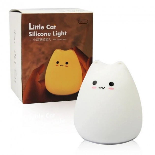 

Детский мягкий светильник ночник лампа Elite LED Sleeps Lamp MS-543 (Кошечка)