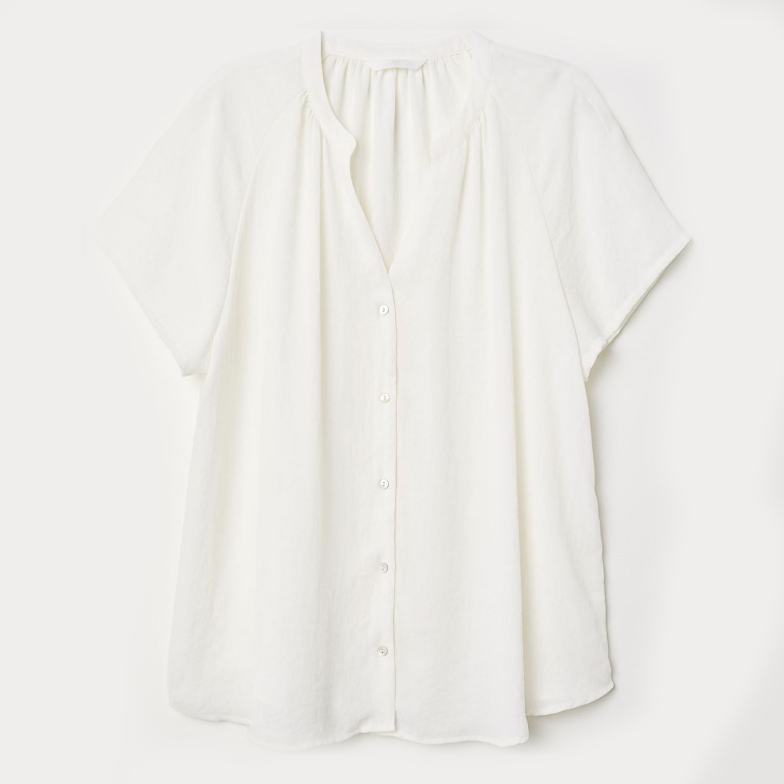 

Блузка H&M 6354257RP21  Белая, Блузка H&M 6354257RP21 34 Белая