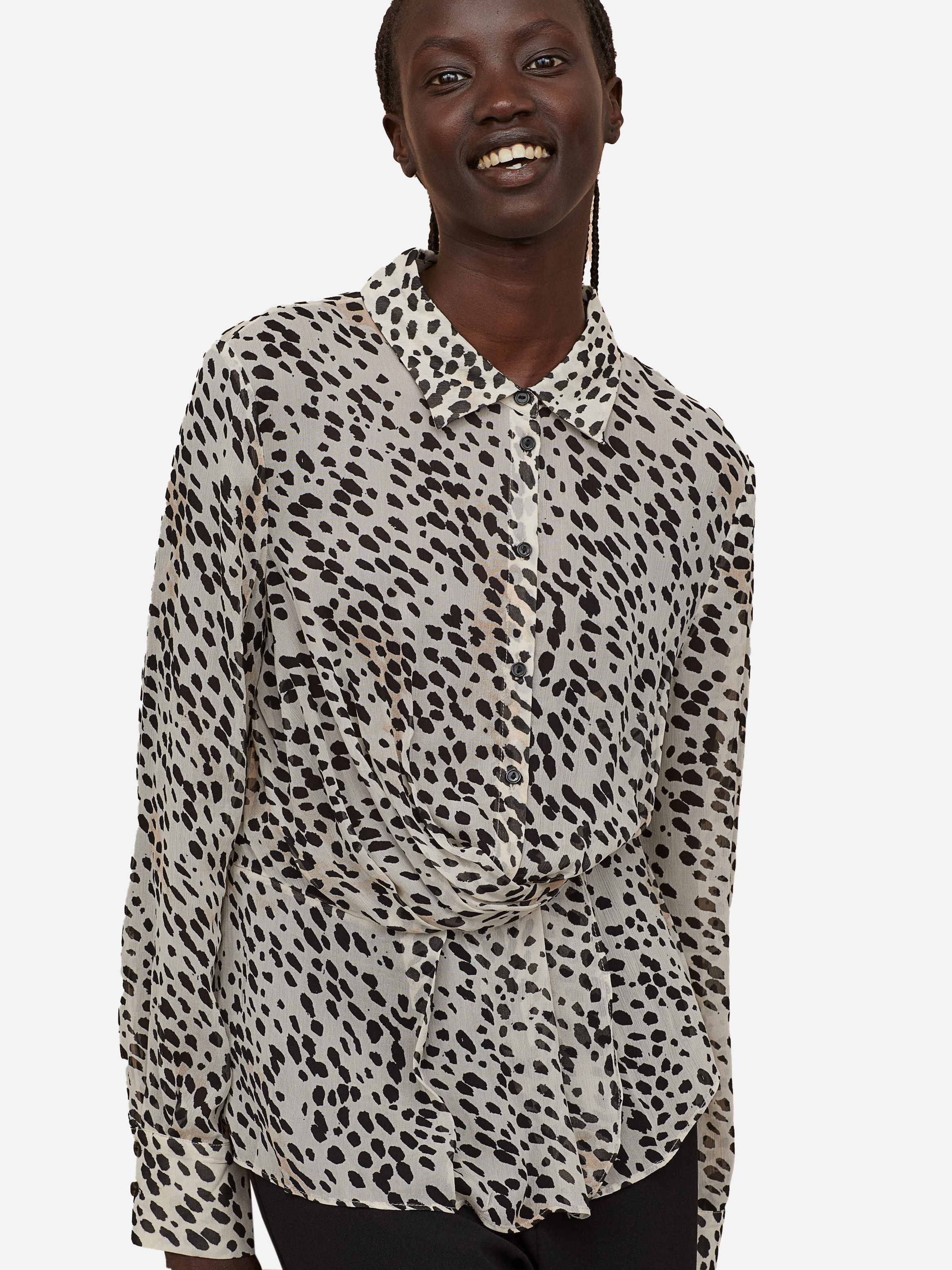 

Блузка H&M 07-0817374-002  Молочная (СА2000001686362, Блузка H&M 07-0817374-002 44 Молочная (СА2000001686362)