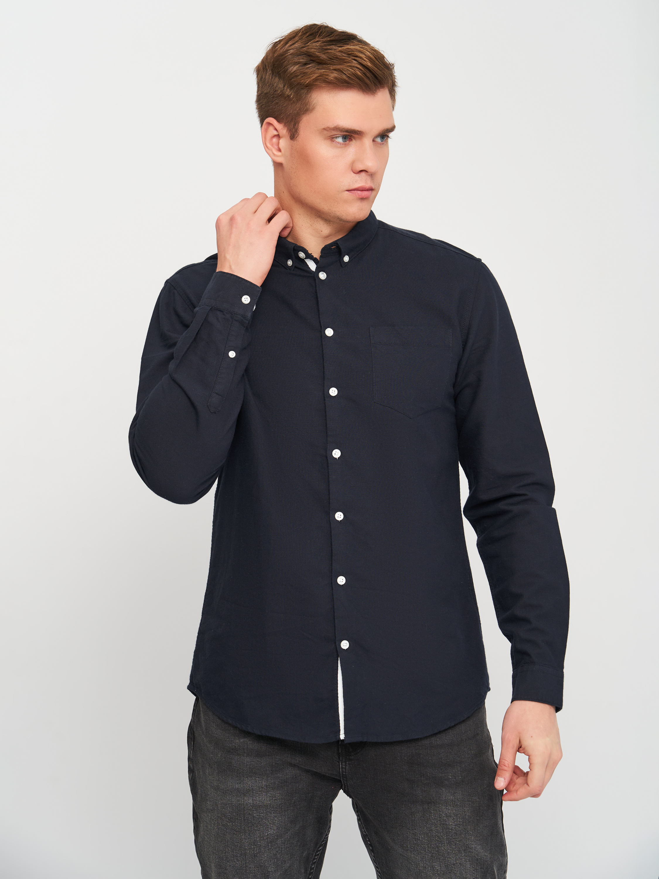 

Рубашка Minimum XAZ292974BIWD  Темно-синяя, Рубашка Minimum XAZ292974BIWD L Темно-синяя