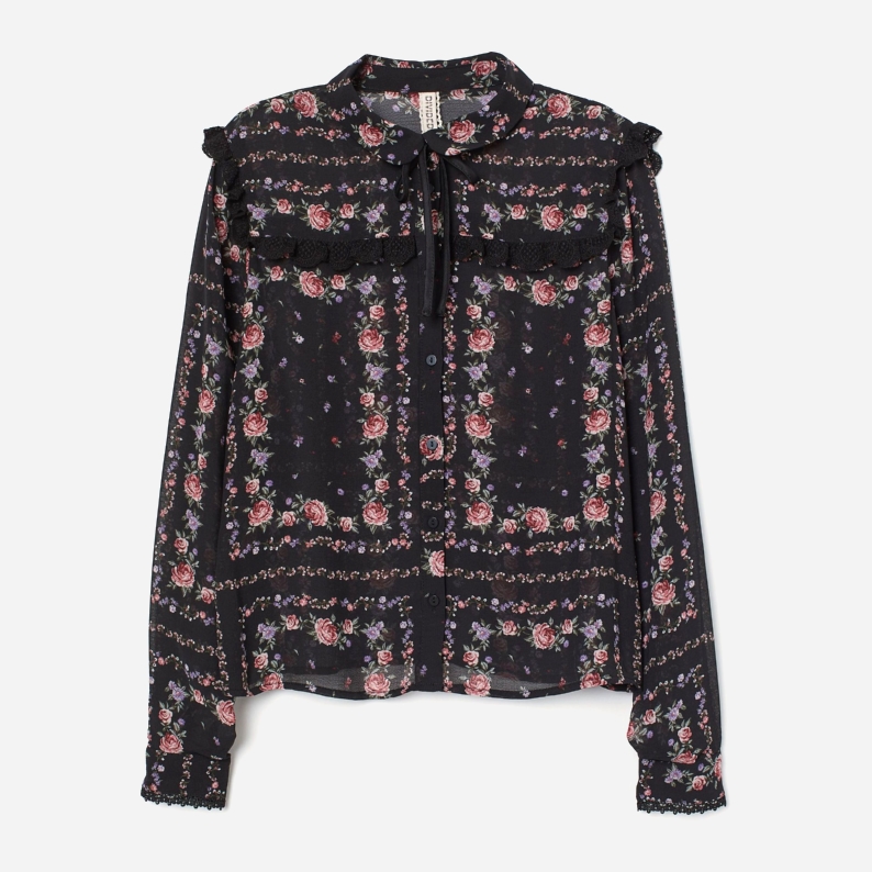 

Блузка H&M 0658627-0 36 Черная