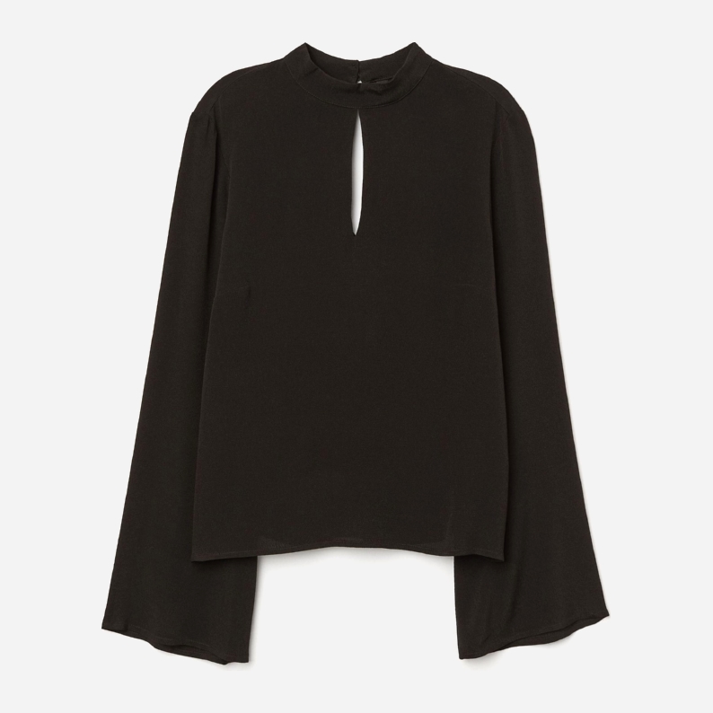 

Блузка H&M 0678715-8  Черная, Блузка H&M 0678715-8 34 Черная