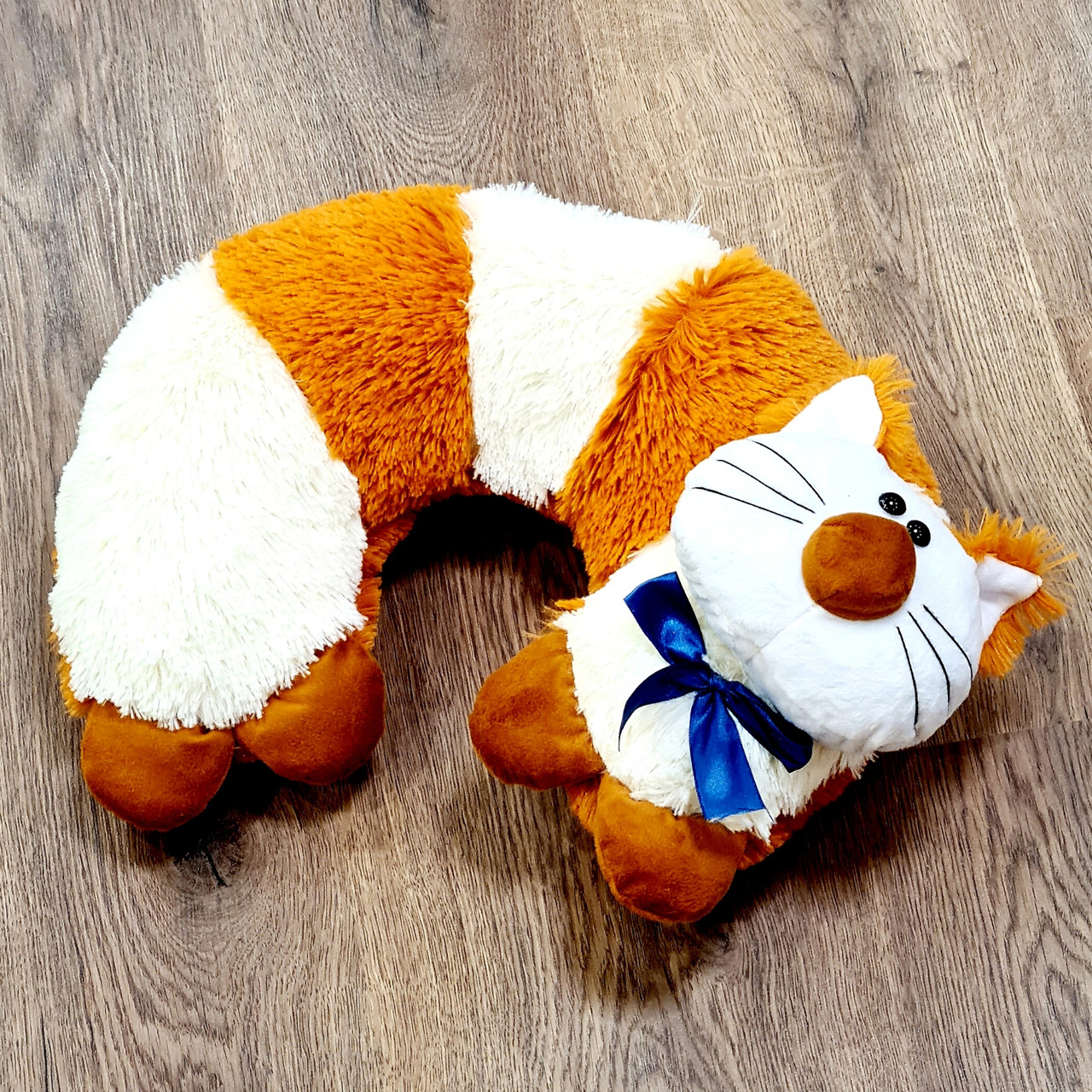 

Мягкая Игрушка Подушка Кот-Тигр 40*25*12 Бело-Рыжий Coolnice