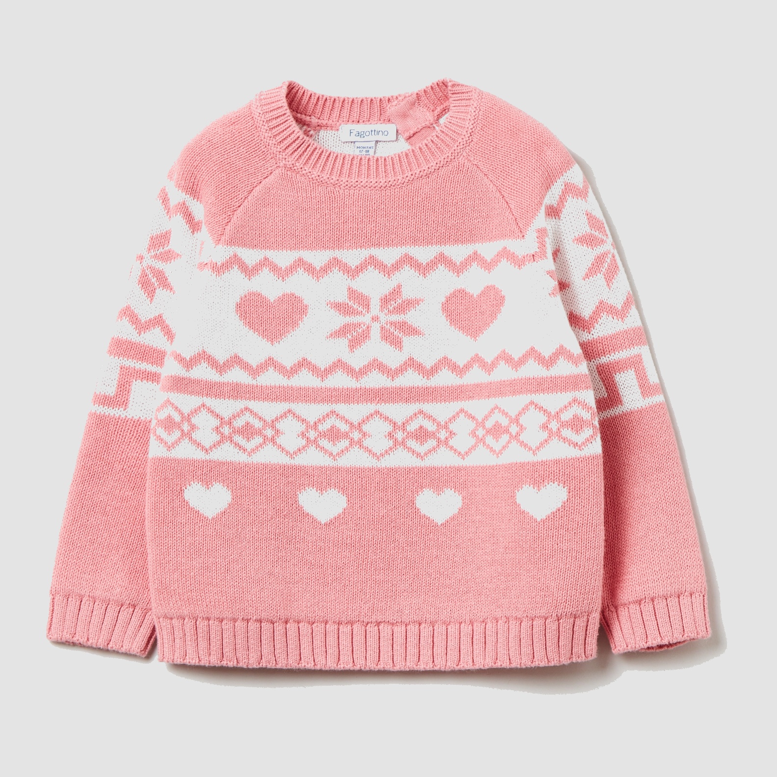 

Джемпер OVS 1321436 80 см Pink/White