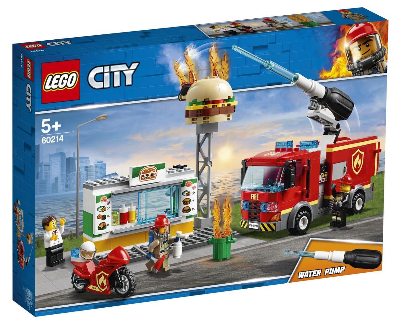 

Lego City Пожар в бургер-кафе Лего Сити 60214