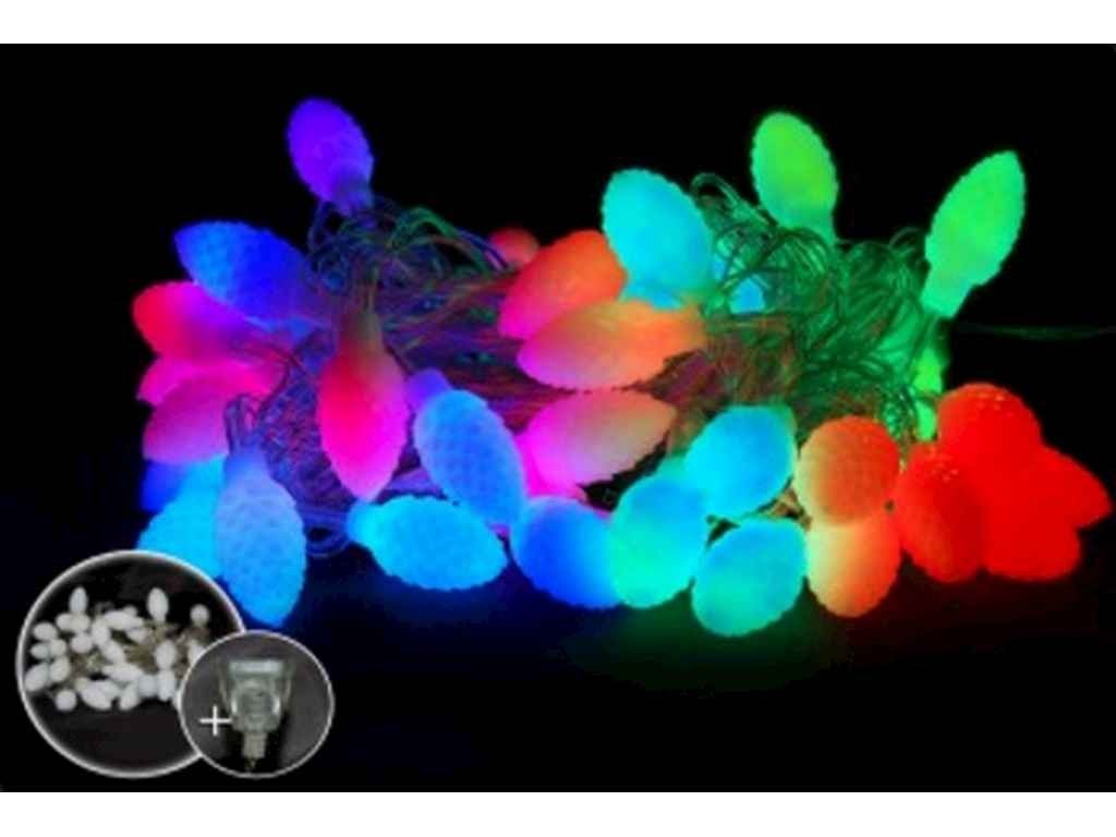 

Гирлянда Уличная 30LED "ШИШКА" мульти 7м+переходник 1633-54