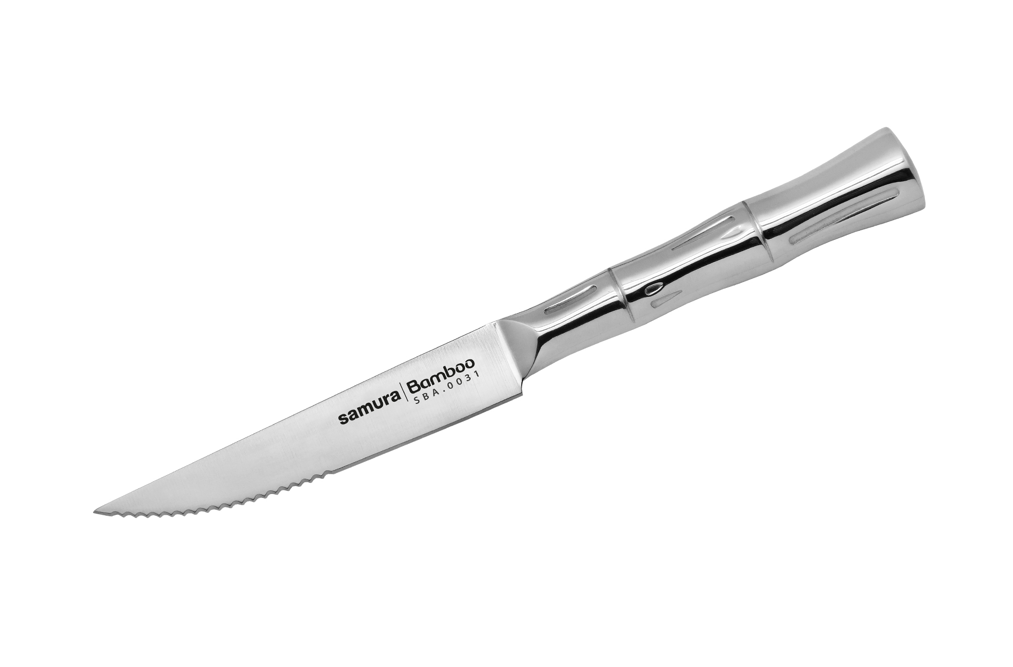 

Нож кухонный стейковый 110 мм Samura Bamboo (SBA-0031)