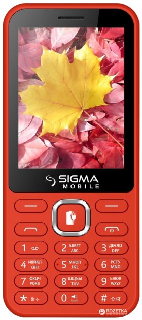 

Телефон Sigma X-style 31 червоний