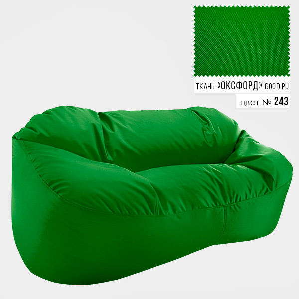 

Диван Coolki Бескаркасный 175x120x90 зеленый 243 (Оксфорд 600D)