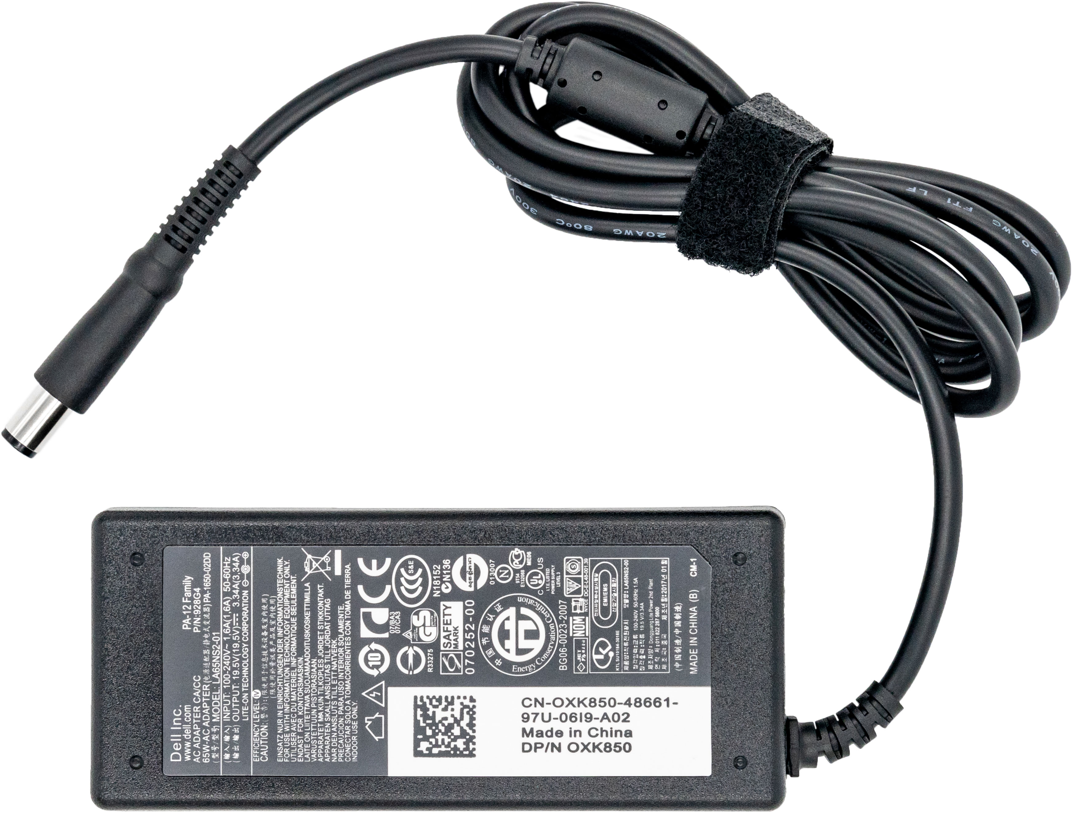 Блок питания для ноутбука Dell (19.5 В 3.34 A 65 Вт) 7.4 x 5.0 мм ...