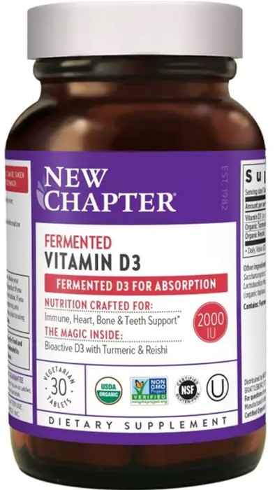 

Ферментированный витамин D3, Fermented Vitamin D3, New Chapter, 30 таблеток (727783902627)