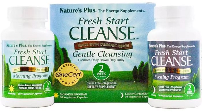 

Очистка организма за 15 дней, Fresh Start Cleanse Kit, Natures Plus, 60 капсул (097467011106)