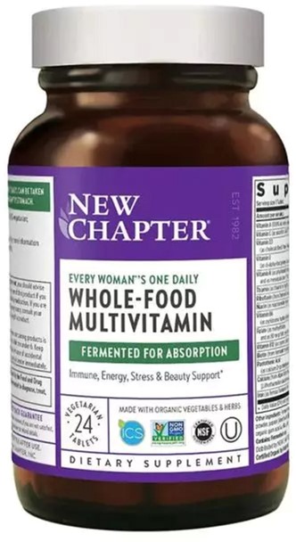 

Ежедневные Мультивитамины для Женщин, Every Woman's One Daily Multi, New Chapter, 24 таблетки (727783003065)