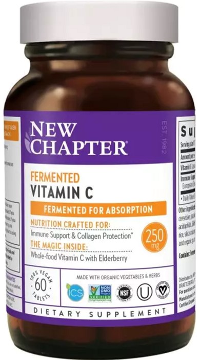 

Ферментований Вітамін С, New Chapter Fermented Vitamin C, 60 таблеток (727783902573)