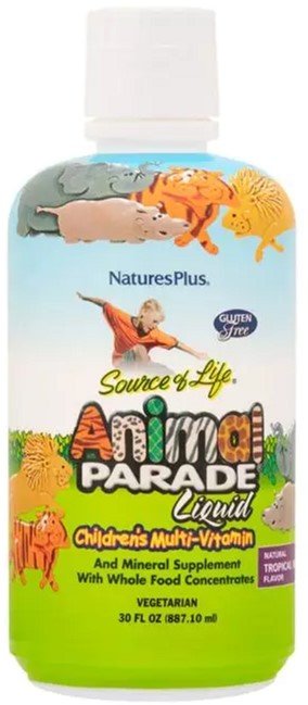 

Жидкие Детские Мультивитамины, Тропический Вкус, Animal Parade Gold, Nature's Plus, 236 Мл (097467299542)