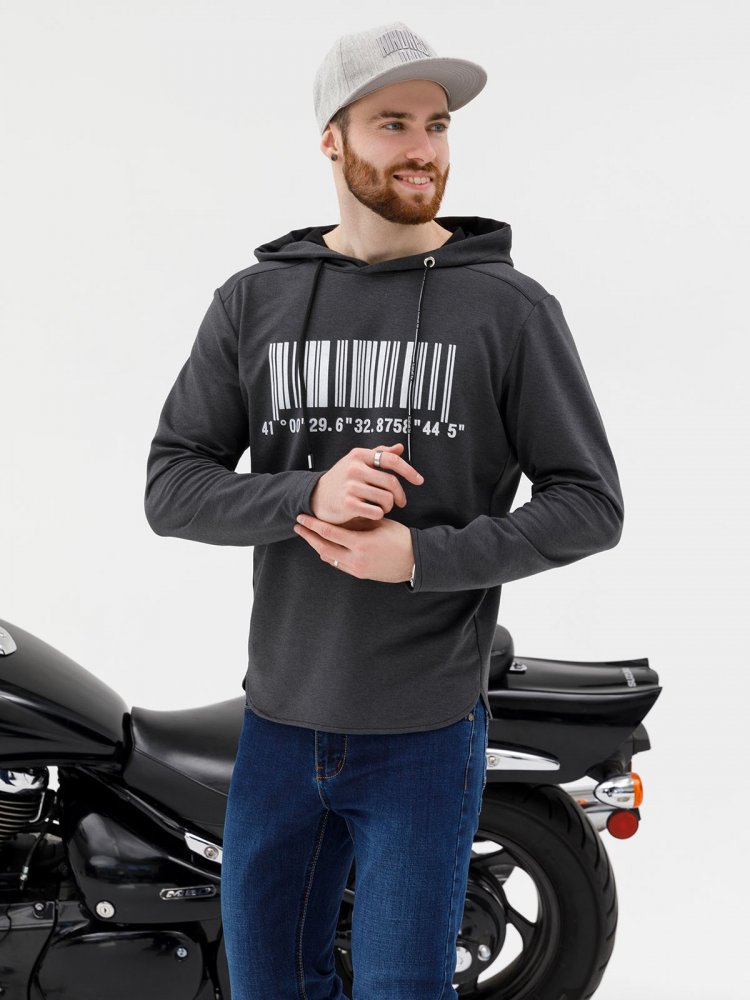 

Худи ISSA PLUS SG-18 XXL Темно-серое