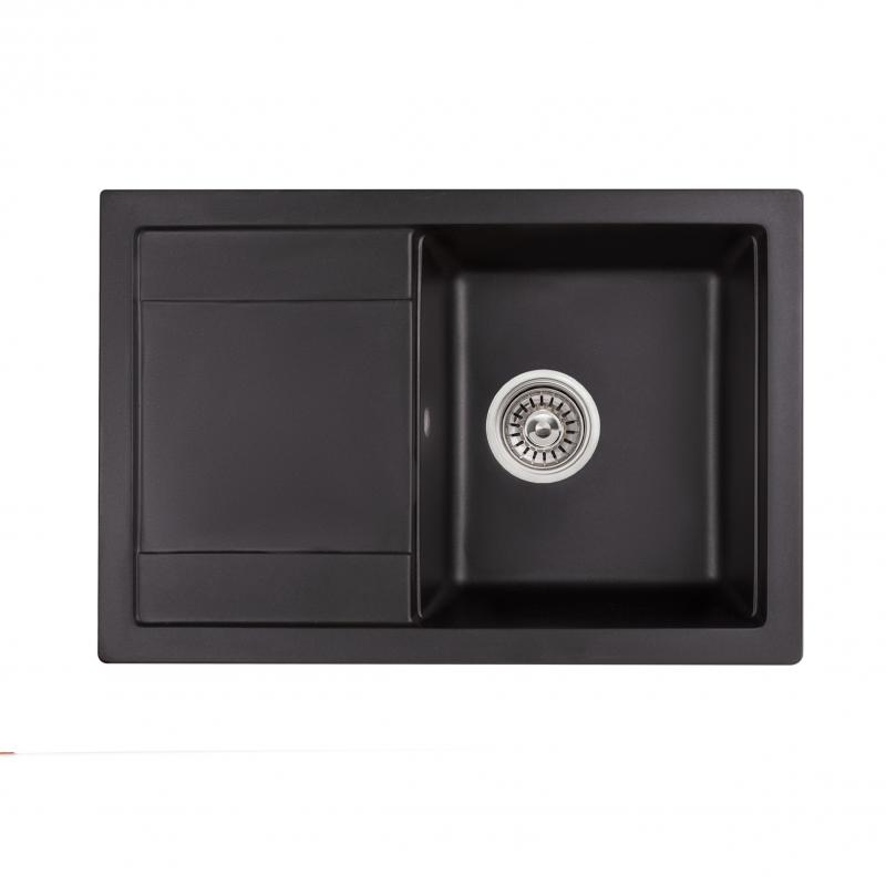 

Кухонная мойка Qtap CS 7449 Black (QT7449BLA404) SD00044372