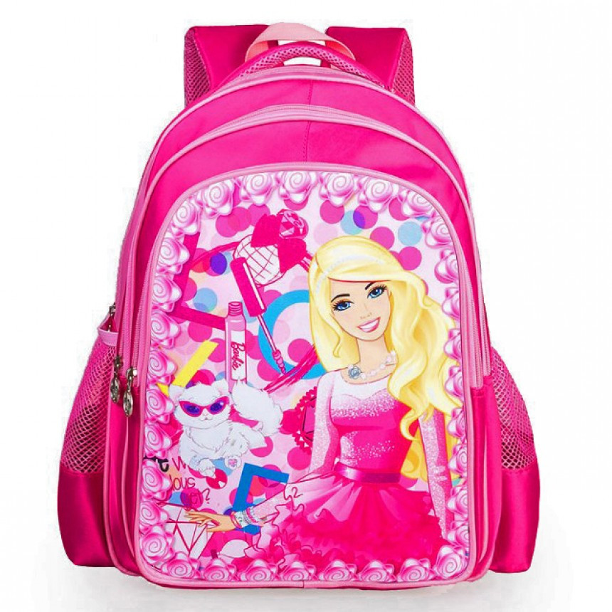 

Рюкзак школьный модница Barbie каркасный ортопедический для девочки 40х30х20 см 25
