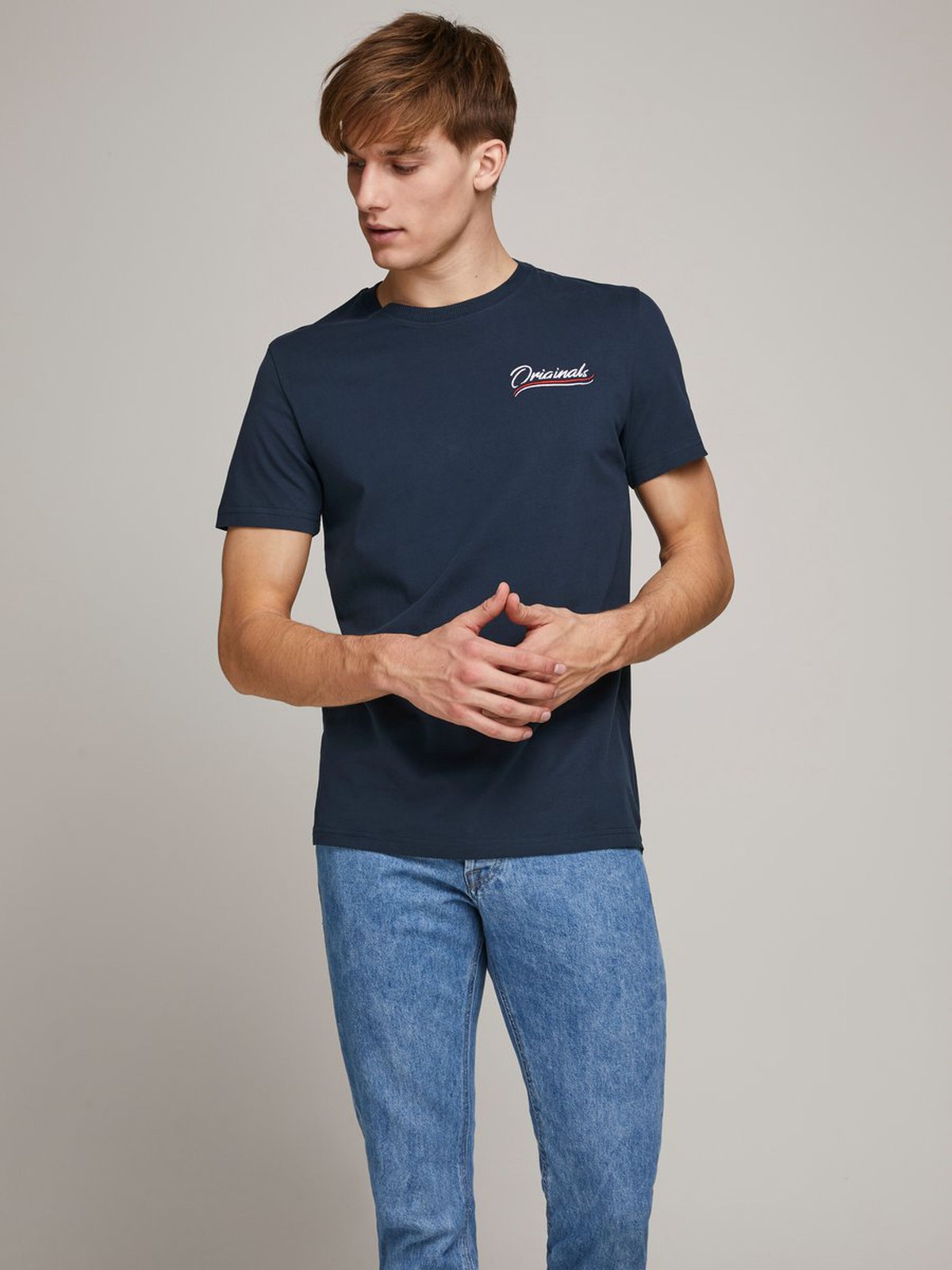 

Футболка Jack & Jones  Темно-синий 12168870Navy, Футболка Jack & Jones L Темно-синий 12168870Navy