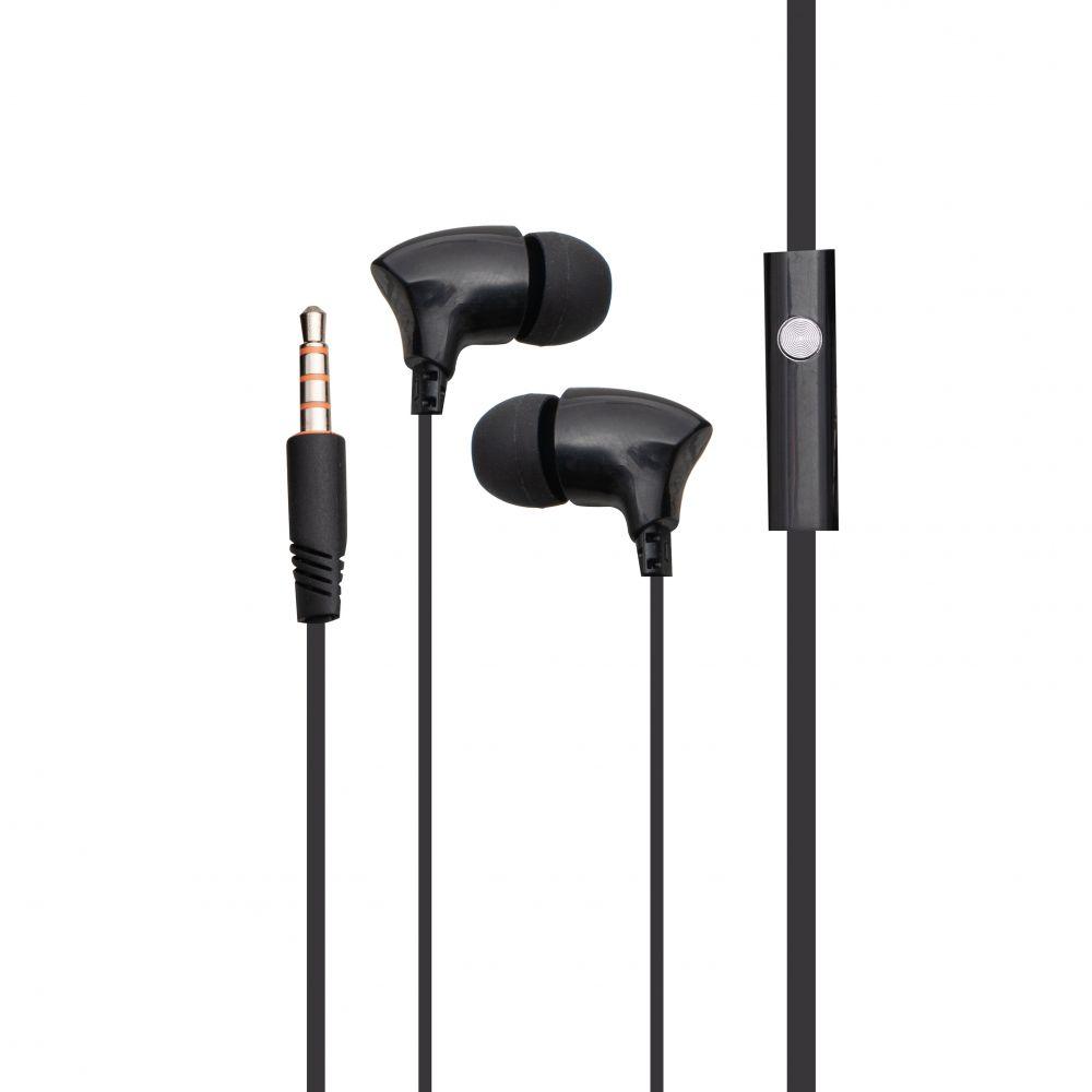 

Наушники проводные Celebrat G3 вакуумные с микрофоном Black
