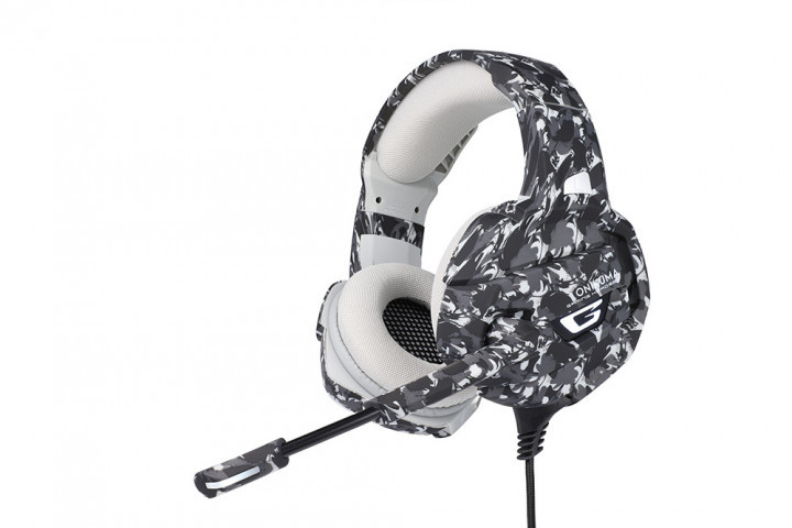

Наушники игровые ONIKUMA Gaming LED K5 Grey camouflage