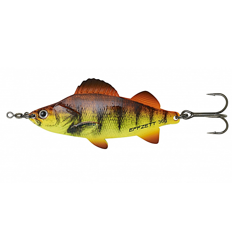 

Блесна-колебалка DAM Effzett Perch Spoon 62гр 11см (orange perch UV)
