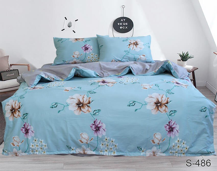 

Постельное белье сатин люкс TAG tekstil S486 Двуспальный